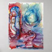 MORGANA / Magie und Mysterium Rosa Blaue Fantasie Poster (Vorne)