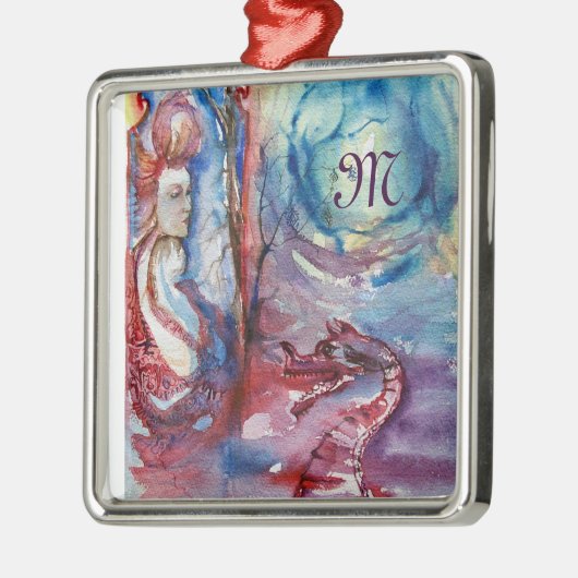 MORGANA-Monogramm Silbernes Ornament (Links)