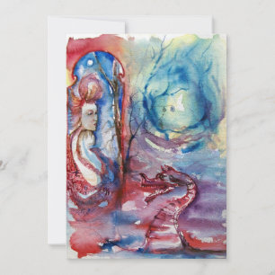 MORGANA , rosa blau Einladung