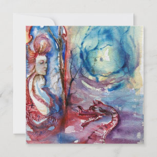 MORGANA, rosa blau Einladung