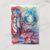 MORGANA UND DRAGON DES SEECHTENPergaments Visitenkarte (Rückseite)