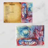 MORGANA UND DRAGON DES SEECHTENPergaments Visitenkarte (Vorne/Hinten)