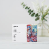 MORGANA UND DRAGON DES SEES lila blau Visitenkarte (Stehend Vorderseite)