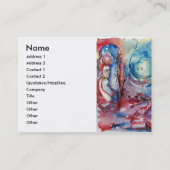 MORGANA UND DRAGON DES SEES lila blau Visitenkarte (Vorderseite)