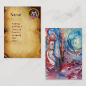 MORGANA UND DRAGON-PARKPLATZ - Lila Spiel Visitenkarte (Vorne/Hinten)