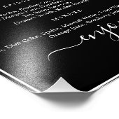 "Morgana Wedding Suite - Bar Menu Sign" Fotodruck (Ecke)