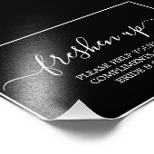 "Morgana Wedding Suite" Freshen Up- Badezimmer-Zei Fotodruck (Ecke)