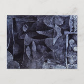 Morgangrau Surrealismus Abstrakt Paul Klee Postkarte (Vorderseite)