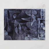 Morgangrau Surrealismus Abstrakt Paul Klee Postkarte (Vorderseite)