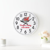 Morgans 24-Stunden-Zahn Große Wanduhr (Zuhause)