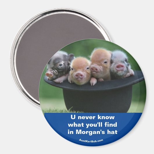 Morgan's Hut Magnet (Vorderseite/Rückseite)