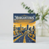 Morgantown USA Postkarte (Stehend Vorderseite)