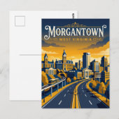 Morgantown USA Postkarte (Vorne/Hinten)