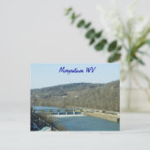 Morgantown W Postkarte (Stehend Vorderseite)