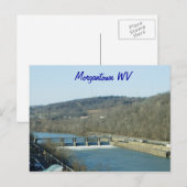 Morgantown W Postkarte (Vorne/Hinten)