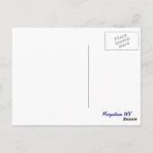 Morgantown W Postkarte (Rückseite)