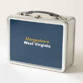 Morgantown, West Virginia Metal Lunch Box (Vorderseite)