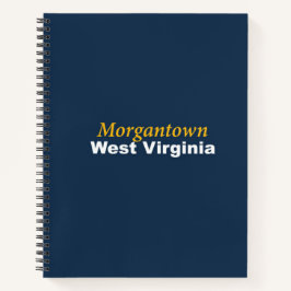 Morgantown, West Virginia Spiral Notebook Notizblock