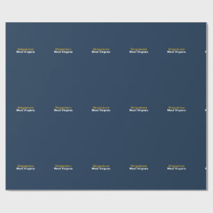 Morgantown, West Virginia Wrapping Paper Geschenkpapier
