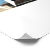 Morgantown WV Cutout Letters Word Skyline Posters Poster (Ecke)