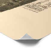 Morgantown, WV Panorama Karte - 1897 Poster (Ecke)