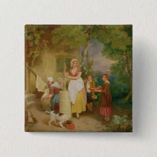 Morgen, 1799 (Öl auf Leinwand) Button (Vorderseite)
