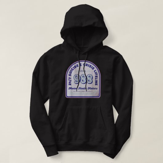 Morgen 1988 brauchen Sie nationale Suizidpräventio Hoodie (Design vorne)