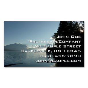 Morgen am Lake McDonald im Glacier-Nationalpark Magnetische Visitenkarte