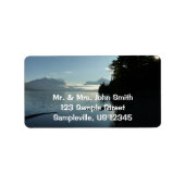 Morgen am McDonald-See im Glacier-Nationalpark Adressaufkleber (Vorne)