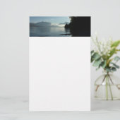 Morgen am McDonald-See im Glacier-Nationalpark Briefpapier (Stehend Vorderseite)