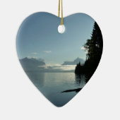 Morgen am McDonald-See im Glacier-Nationalpark Keramik Ornament (Rechts)