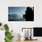 Morgen am McDonald-See im Glacier-Nationalpark Poster (Heimbüro)