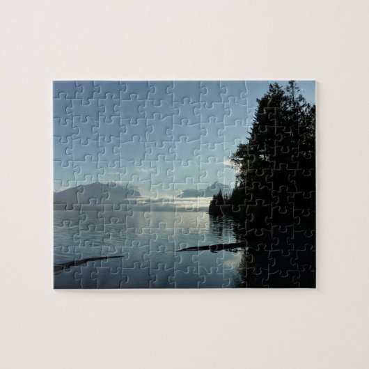 Morgen am McDonald-See im Glacier-Nationalpark Puzzle (Horizontal)