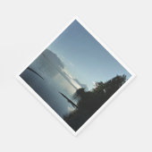 Morgen am McDonald-See im Glacier-Nationalpark Serviette (Ecke)