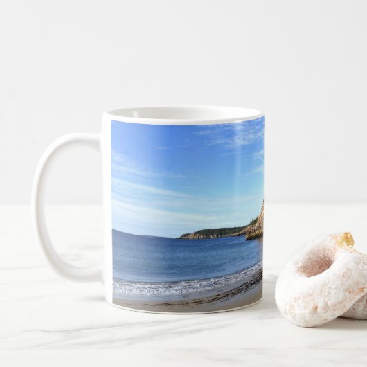 Morgen am Sand Beach Kaffeetasse (Mit Donut)