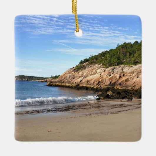 Morgen am Sand Beach Keramikornament (Vorderseite)