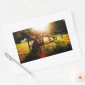 Morgen auf dem Bauernhof Rechteckiger Aufkleber (Umschlag)