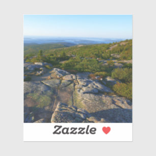 Morgen auf dem Cadillac Mountain in Acadia Aufkleber