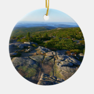 Morgen auf dem Cadillac Mountain in Acadia Keramik Ornament
