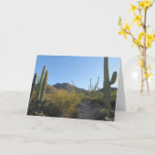 Morgen auf dem King Canyon Trail Karte (Gelbe Blume)