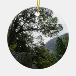 Morgen auf dem Weg zu den Vernal Falls im Yosemite Keramik Ornament