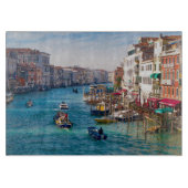 MORGEN AUF DER GRAND CANAL Glassschneide Schneidebrett (Vorderseite)