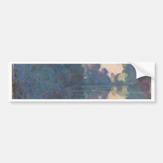 Morgen auf der Seine nahe Giverny - Claude Monet.j Autoaufkleber