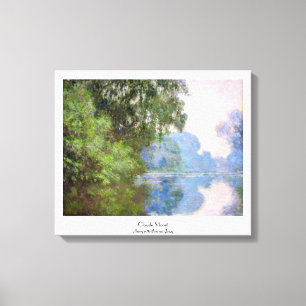 Morgen auf der Seine nahe Giverny Claude Monet Leinwanddruck