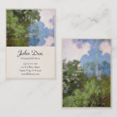 Morgen auf der Seine nahe Giverny Claude Monet Visitenkarte (Vorne/Hinten)