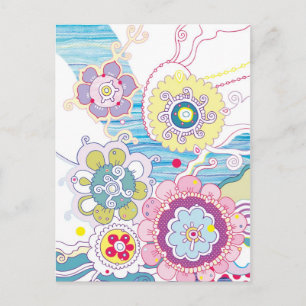 Morgen auf der Terrasse Postkarte