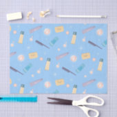 Morgen-Badezimmer-Ritual-Collage Seidenpapier (Handwerk)