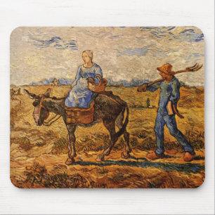 Morgen: Bauernpaar von Vincent van Gogh Mousepad