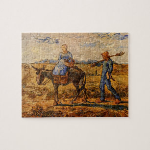 Morgen, Bauernpaar von Vincent van Gogh Puzzle