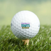 Morgen beginnt heute golfball (Insitu T-Shirt)